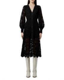 The Kooples Ecru Lace Midi Dress Women - Bloomingdale s at Bloomingdales