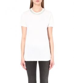 The Kooples Embellished neck t-shirt at Selfridges