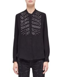 The Kooples Embroidered Shirt Bloomingdales at Bloomingdales