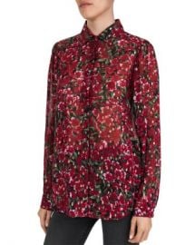 The Kooples Floral Print  amp  Metallic Dot Pattern Shirt Women - Bloomingdale s at Bloomingdales