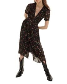 The Kooples Floral Print Button Front Midi Dress   Bloomingdales at Bloomingdales