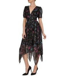 The Kooples Floral-Print Metallic Dress at Bloomingdales