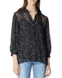 The Kooples Flowing Star Print Black Shirt  Women - Bloomingdale s at Bloomingdales