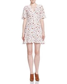 The Kooples Flutter Sleeve Printed Dress at Bloomingdales