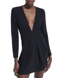 The Kooples Glam Black V Neck Dress Bloomingdales at Bloomingdales