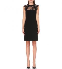 The Kooples Lace Detail Dress Black at Bloomingdales