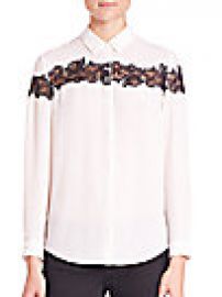 The Kooples Lace-Detail Shirt at Saks Fifth Avenue