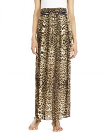 The Kooples Leopard Accordion Maxi Skirt at Century 21