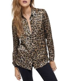 The Kooples Leopard Print Silk Shirt Bloomingdales at Bloomingdales