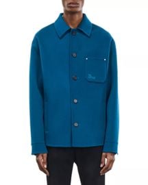 The Kooples Long Sleeve Button Front Pocket Shirt at Bloomingdales