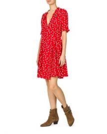 The Kooples Magic Mushroom Polka Dot Wrap Dress Women - Bloomingdale s at Bloomingdales