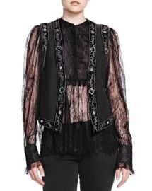 The Kooples Matka Embroidered Vest at Bloomingdales