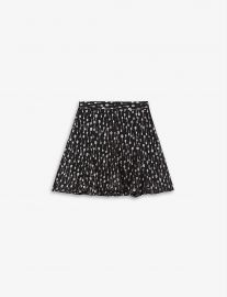 The Kooples Metallic Frilled Woven Mini Skirt at Selfridges