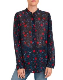 The Kooples Poison Roses Floral Print Shirt Bloomingdales at Bloomingdales