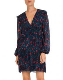 The Kooples Poison Roses Pleated Floral Mini Dress Women - Bloomingdale s at Bloomingdales