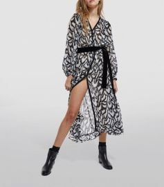 The Kooples Printed Midi Dress at Harrods