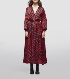 The Kooples Printed Satin Dress at Harrods