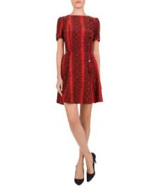 The Kooples Red Hot Snake-Print Mini Dress Women - Bloomingdale s at Bloomingdales