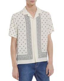 The Kooples Relaxed Fit Bandana Print Short Sleeve Camp Shirt   Bloomingdales at Bloomingdales