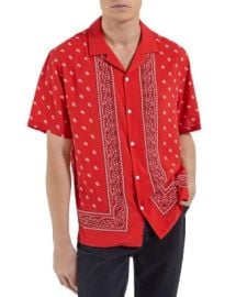 The Kooples Relaxed Fit Bandana Print Short Sleeve Camp Shirt   Bloomingdales at Bloomingdales