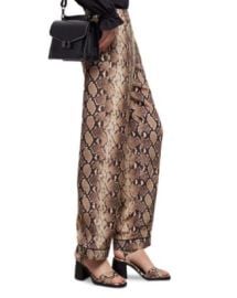 The Kooples Silk Snake Print Pants Bloomingdales at Bloomingdales