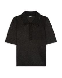 The Kooples Stud Detail Polo Shirt Bloomingdales at Bloomingdales