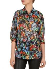 The Kooples Tokyo Night Floral-Print Shirt Women - Bloomingdale s at Bloomingdales