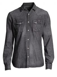 The Kooples Washed Denim Shirt at Saks Fifth Avenue