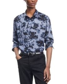 The Kooples Watercolor Garden Long Sleeve Button Front Shirt Bloomingdales at Bloomingdales