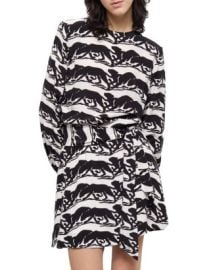 The Kooples Wild Panther Print Dress Bloomingdales at Bloomingdales