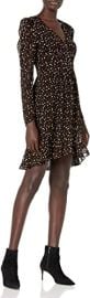The Kooples Women39s Short Buttoned Dress with V-Neck Multicolor Small at Womens Clothing store at Amazon