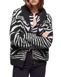 The Kooples Zebra Print Knitted Cardigan Bloomingdales at Bloomingdales