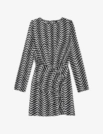 The Kooples Zig Zag Long Sleeve Mini Dress at Selfridges