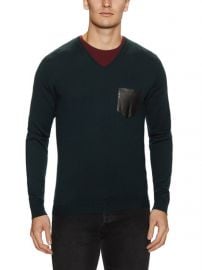 The Kooples leather pocket sweater at Nordstrom Rack