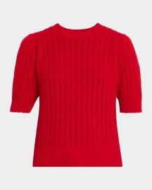 The Ladder Pointelle Cashmere Sweater at Neiman Marcus