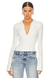 The Line By K Kili Bodysuit In White at Revolve