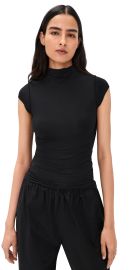 The Line by K Reese Mock Neck Top Black S at Shopbop