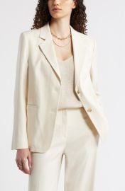 The Liv Linen Blend Boyfriend Blazer at Nordstrom