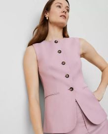 The Long Crew Neck Vest at Ann Taylor