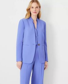 The Long Cutaway Blazer in Fluid Crepe at Ann Taylor