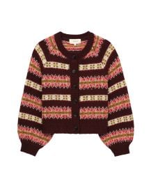  The Loom Cardigan in Rosehip at The Great