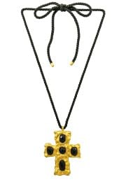 The M Jewelers NY x Mirror Palais Siren Cross Necklace at Revolve