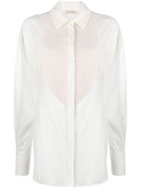 The Mannei Tebulos knitted panel shirt at Farfetch