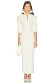 The Margaux Polo Dress in Thick Crepe at FWRD