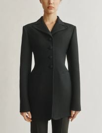 The Marlene Jacket in Structured Wool-Silk Attersee at Attersee