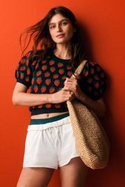 The Maxine Puff Sleeve Sweater Tee at Anthropologie