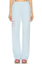 The Mayfair Group Life Is Sweet Waffle Sweatpants In Blue at Revolve