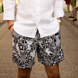 The Medelln  Colombian Inspired Swim Trunks by at Kenny Flowers