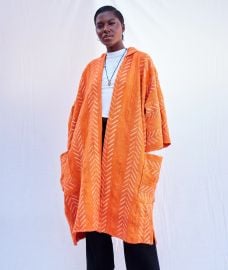 The Moment Hooded Bogolan Cloak by threaded-tribes - Unisex Tunics - at Afrikrea