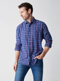 The Movement Flannel - Table Mesa Plaid     at Faherty Brand